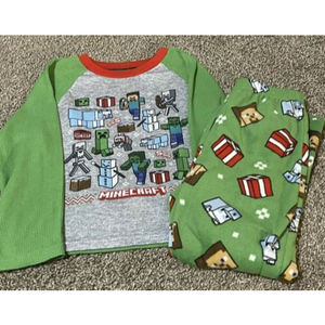 MINECRAFT Holiday Boys Pajama Set - Size 8